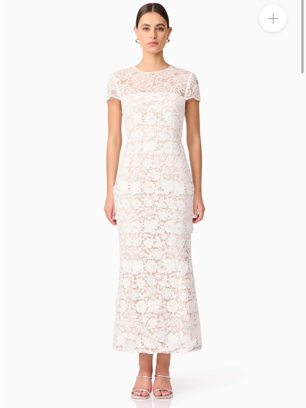 Elliatt Margot Lace Maxi Dress in White